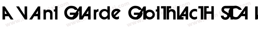 Avant Garde GothicI TC W08 Demi字体转换